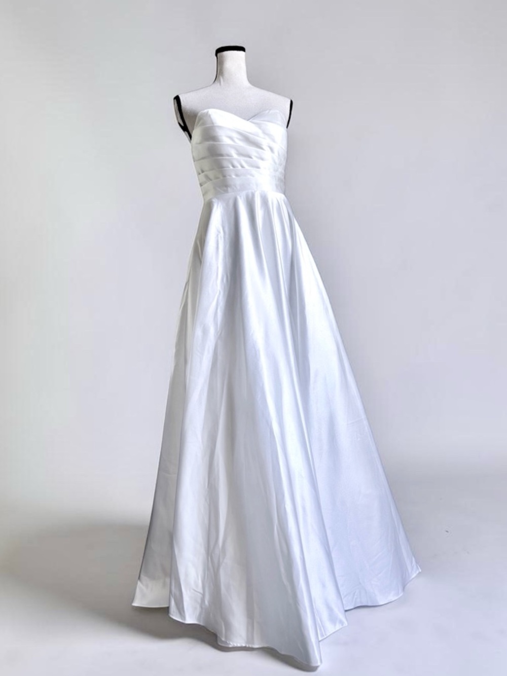 Lulu's White Strapless A-Line Wedding Dress